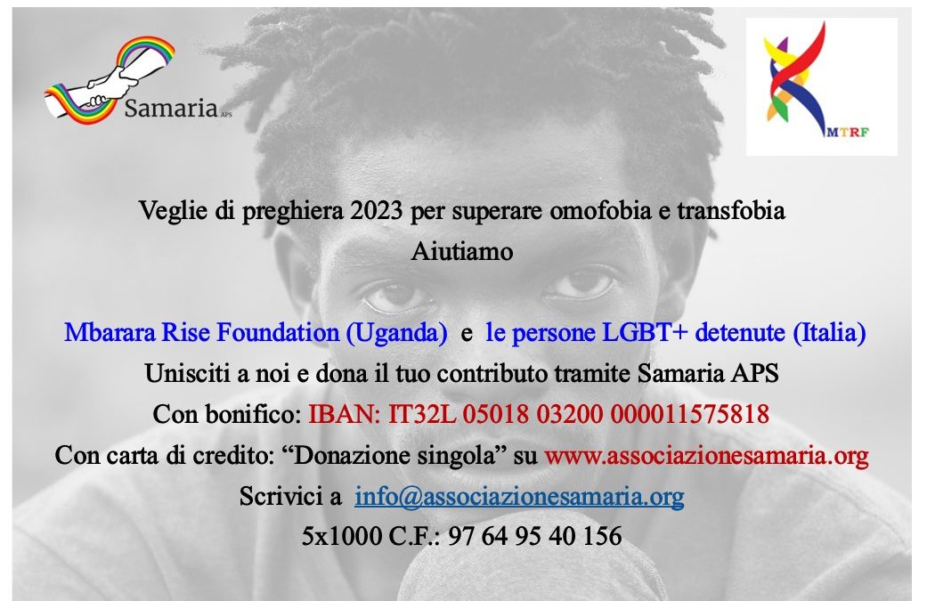 Campagna raccolta fondi Veglie 2023 per il superamento dell’omolesbobitranfobia