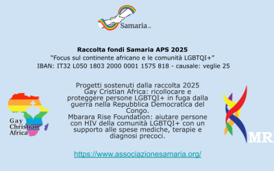 Campagna raccolta fondi “Focus sul continente africano e le comunità LGBTQI+” in occasione di culti e veglie 2025 per superare l’omolesbobitransfobia